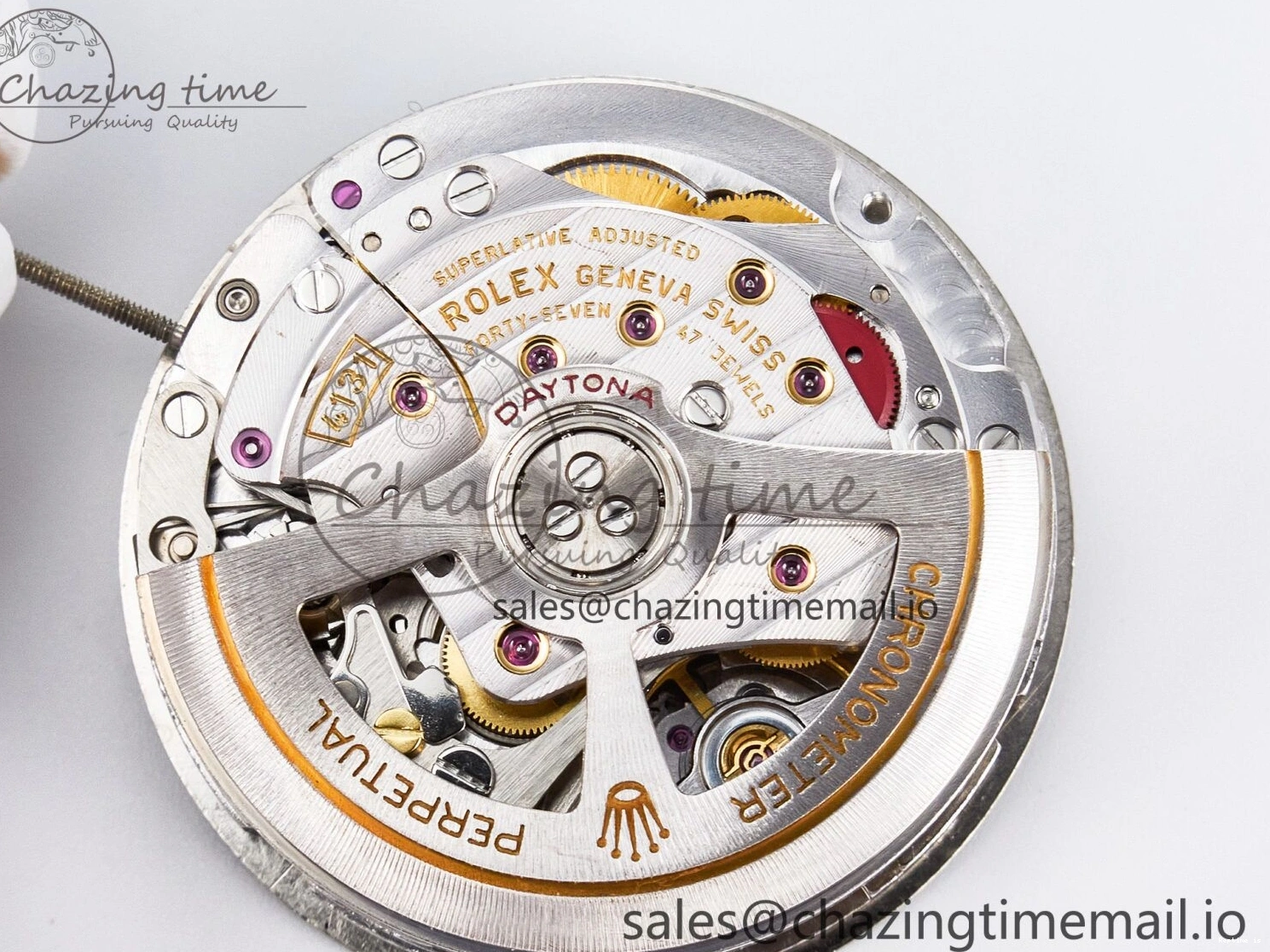 0107 Custom Modded Daytona DD4131 Super Clone 28800 VPH Automatic Movement (Silver Color) HighQuality 919